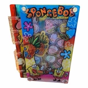 SpongeBob SquarePants Vibrant Shaker Acrylic Notepad Blue and Yellow
